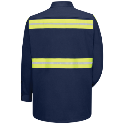 Long Sleeve Enhanced Visibility Cotton Work Shirt