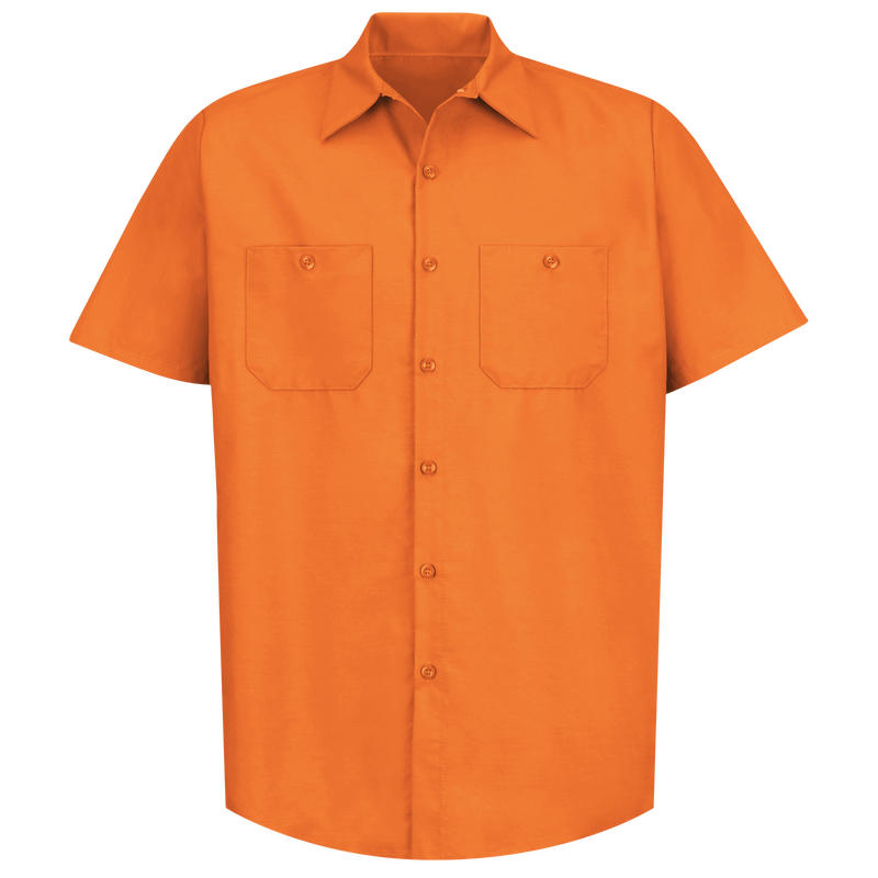 Men's Short Sleeve Industrial Work Shirt image number 1