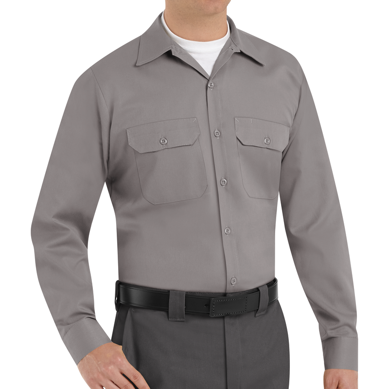 Men's Long Sleeve Utility Uniform Shirt image number 3