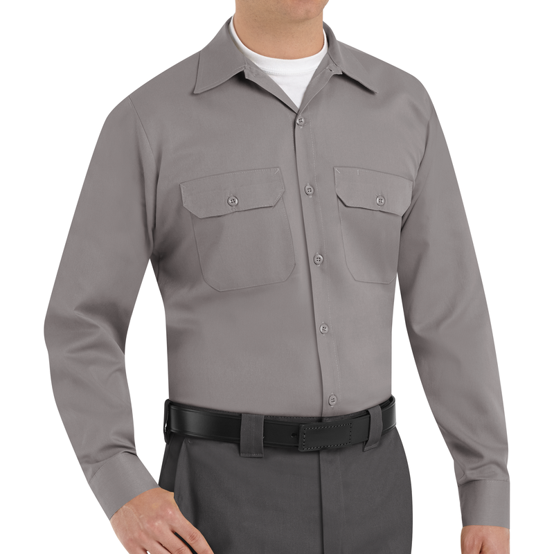 Men's Long Sleeve Utility Uniform Shirt image number 2
