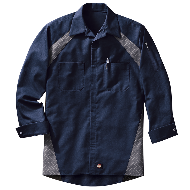 Men's Long Sleeve Diamond Plate Shop Shirt image number 6