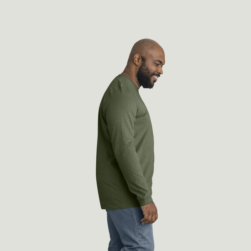 Men's Long Sleeve Slim Fit Cotton Pocket T-Shirt image number 8