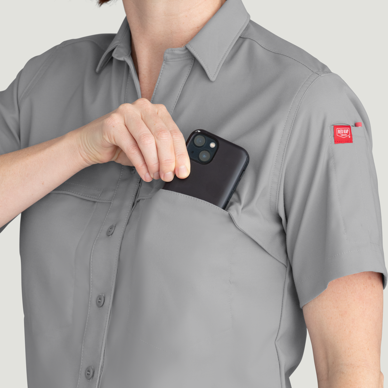 Women's Cooling Short Sleeve Work Shirt image number 13
