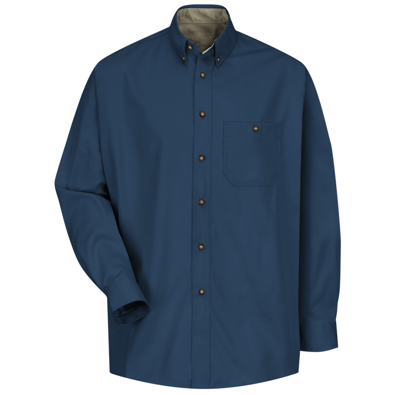 Men's Long Sleeve Cotton Contrast Dress Shirt image number 0