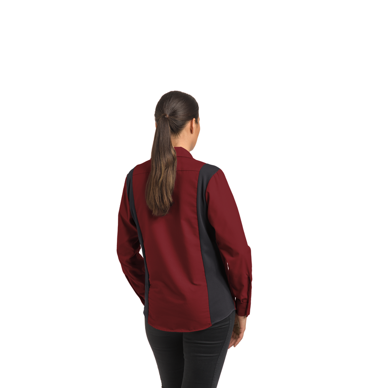 Women's Long Sleeve Performance Plus Shop Shirt with OilBlok Technology image number 4