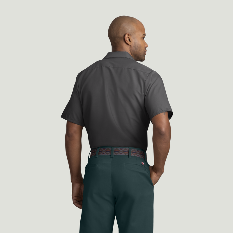 Men's Short Sleeve Industrial Work Shirt image number 2