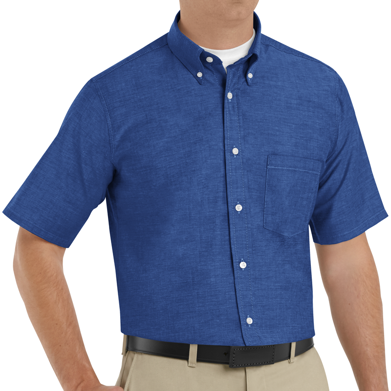 Men's Short Sleeve Executive Oxford Dress Shirt image number 2