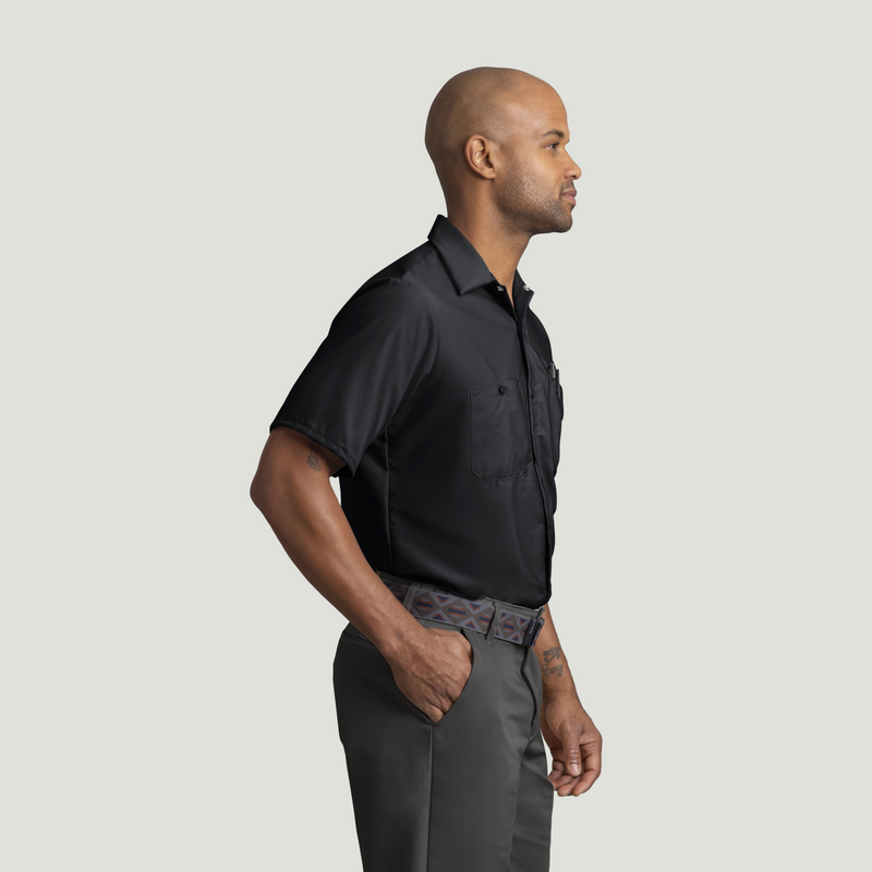 Men's Short Sleeve Industrial Work Shirt image number 4