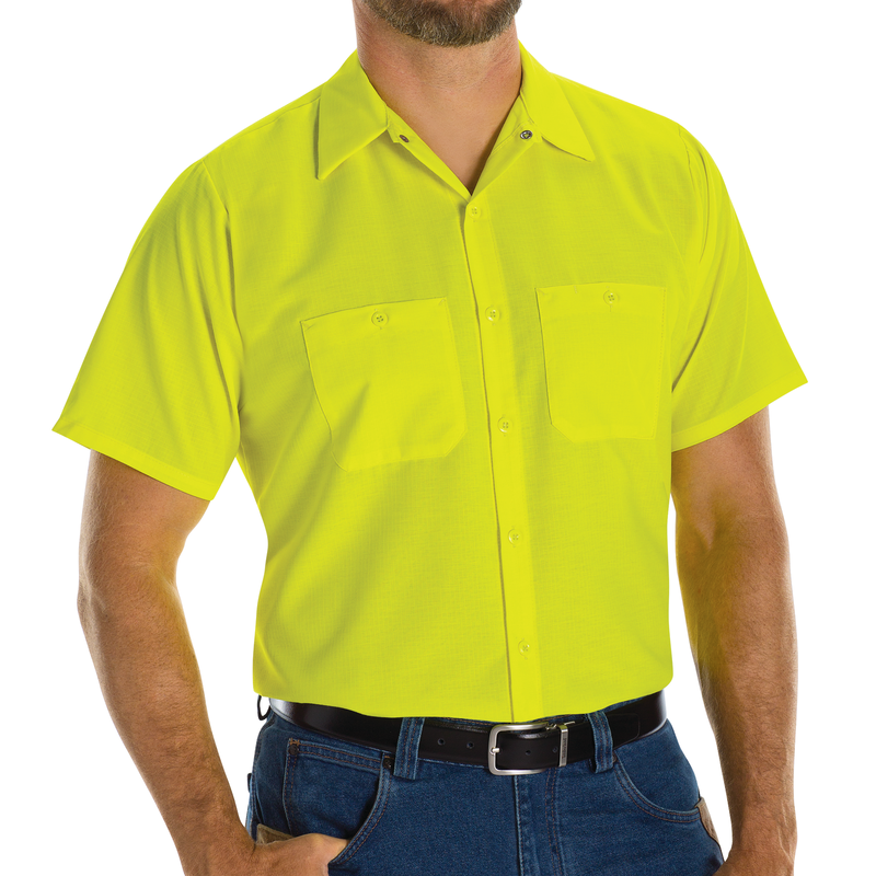 Short Sleeve Enhanced Visibility Ripstop Work Shirt image number 3