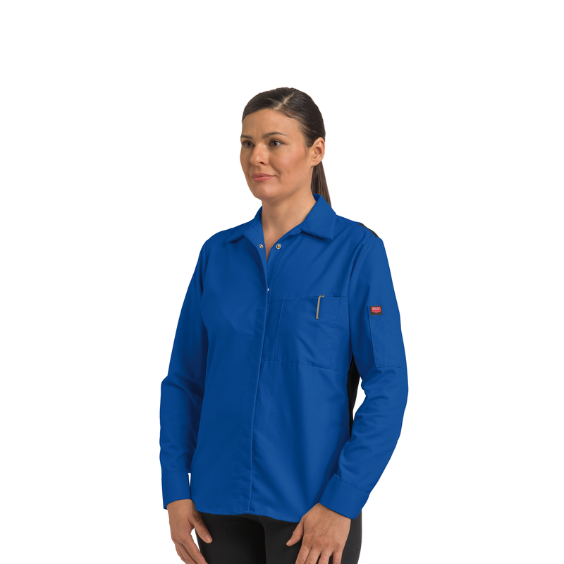 Women's Long Sleeve Performance Plus Shop Shirt with OilBlok Technology image number 3