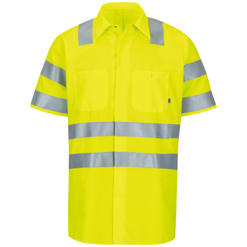 Red kap hi visibility shirts discount