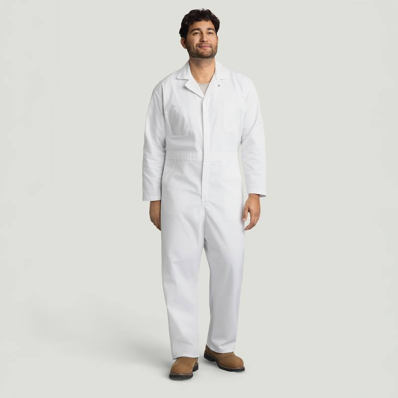 Twill Action Back Coverall with Chest Pockets image number 3