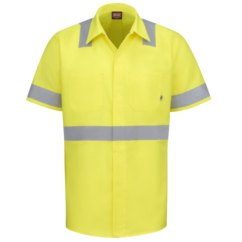 Short Sleeve Hi-Visibility Ripstop Work Shirt with MIMIX™ + OilBlok, Type R Class 2 image number 0