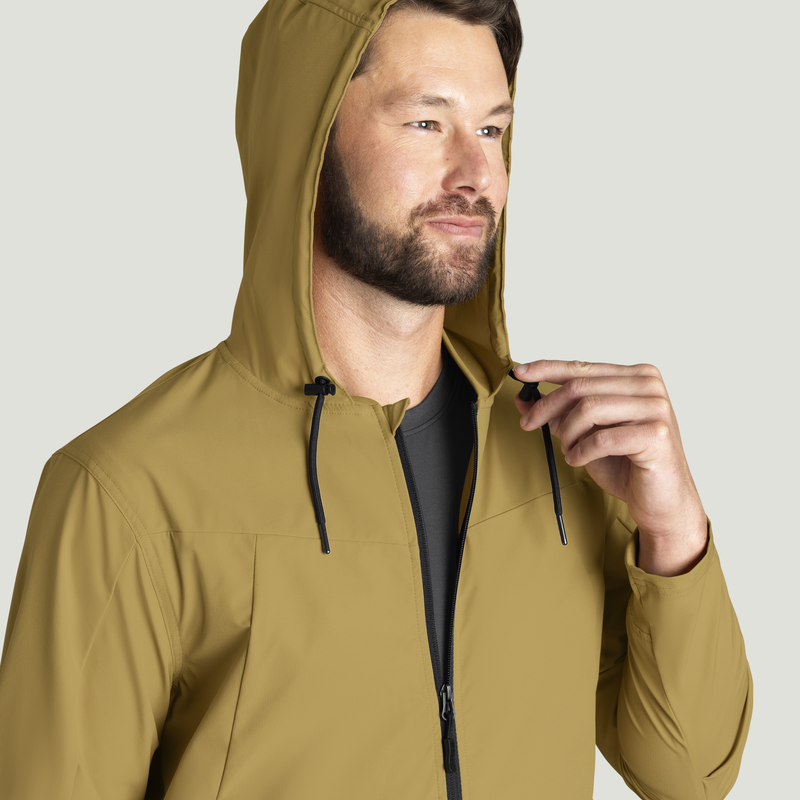 Men&rsquo;s Performance Hooded Windbreaker Jacket with ToolShift Pocket image number 14