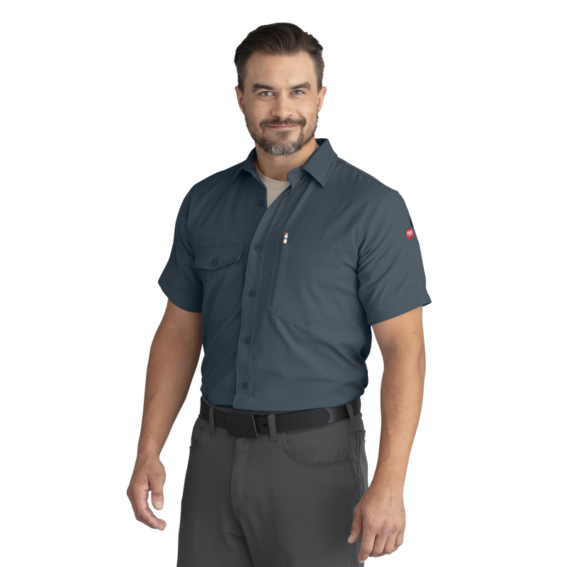 Men's Cooling Short Sleeve Work Shirt image number 3