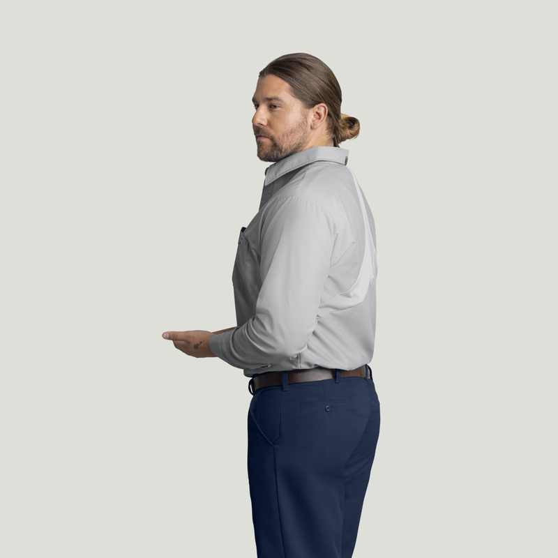 Men's Long Sleeve Work Shirt with MIMIX® image number 3
