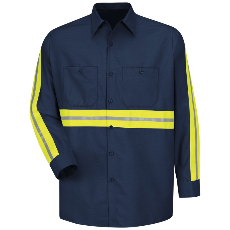 Long Sleeve Enhanced Visibility Industrial Work Shirt image number 0