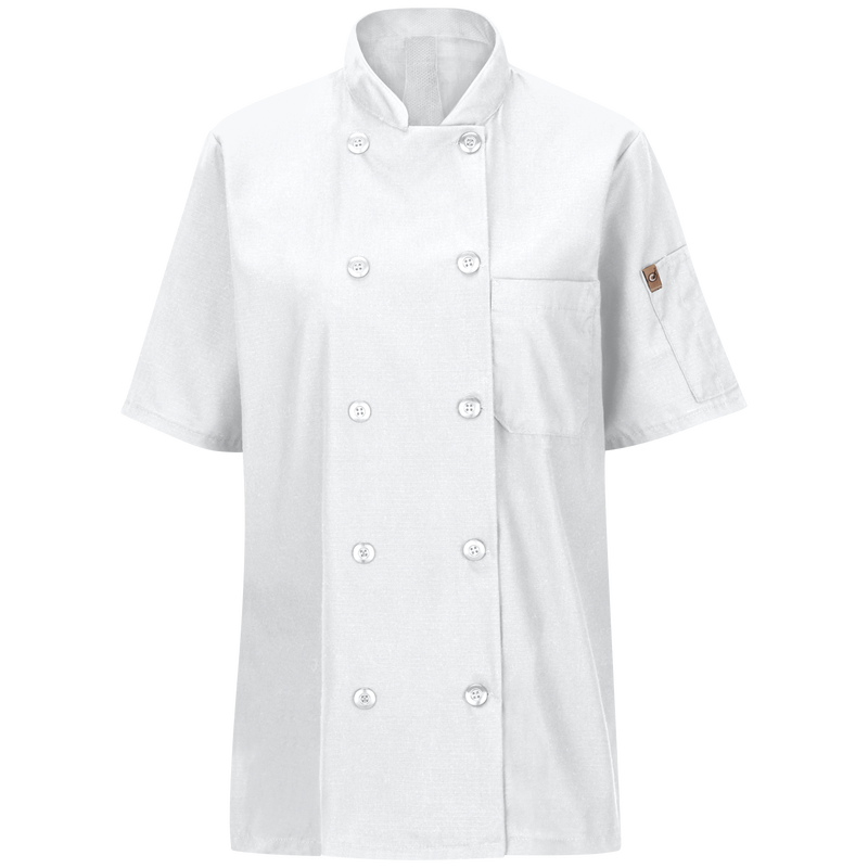 Women's Short Sleeve Chef Coat with OilBlok + MIMIX® image number 1