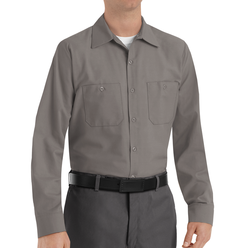 Men's Long Sleeve Industrial Work Shirt image number 3