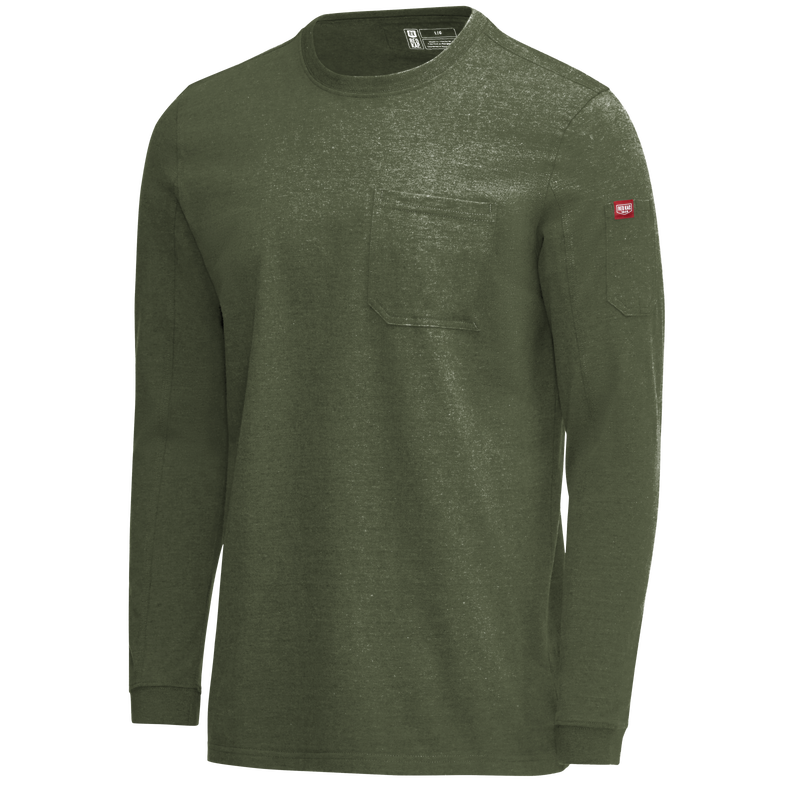 Men's Long Sleeve Slim Fit Cotton Pocket T-Shirt image number 12
