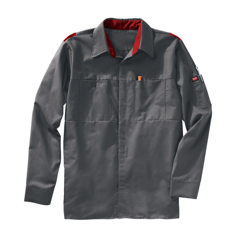 Men's Long Sleeve Performance Plus Shop Shirt with OilBlok Technology image number 5