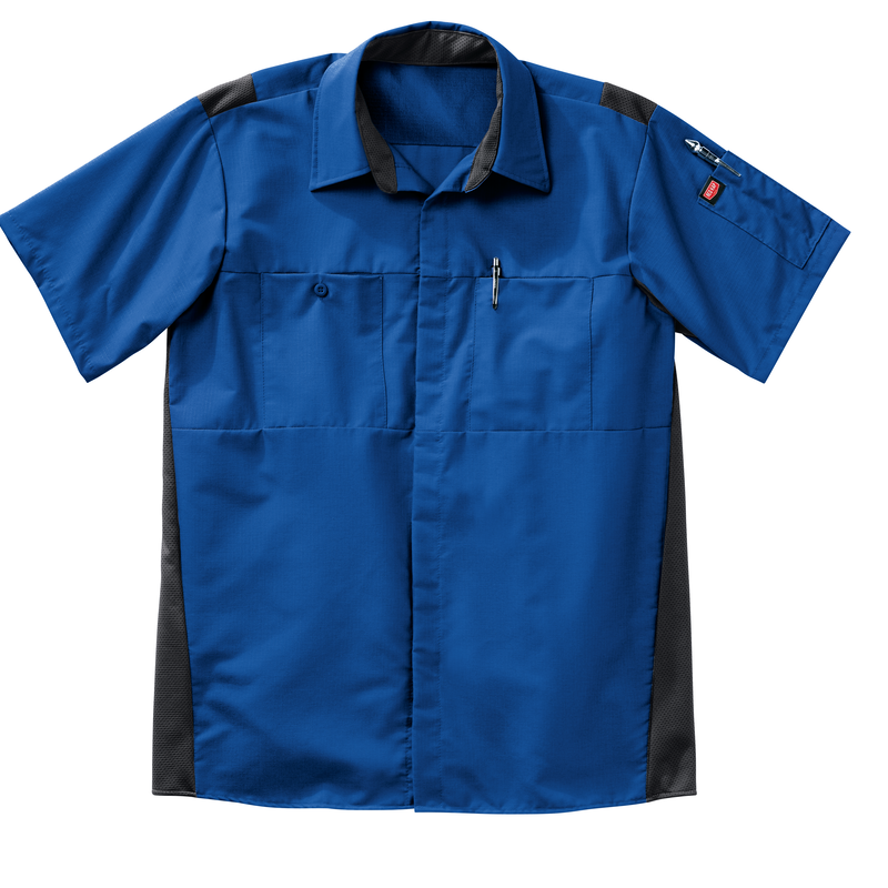 Men's Short Sleeve Performance Plus Shop Shirt With Oilblok Technology image number 6