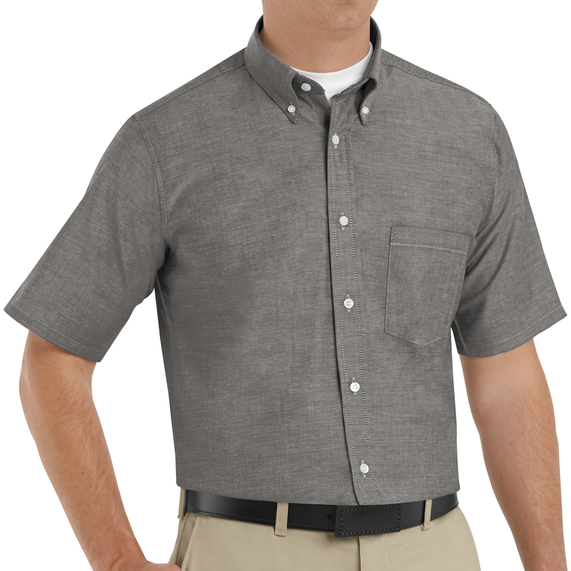Men's Short Sleeve Executive Oxford Dress Shirt image number 3