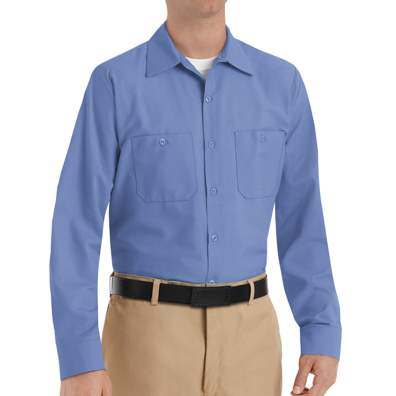 Men's Long Sleeve Industrial Work Shirt image number 2