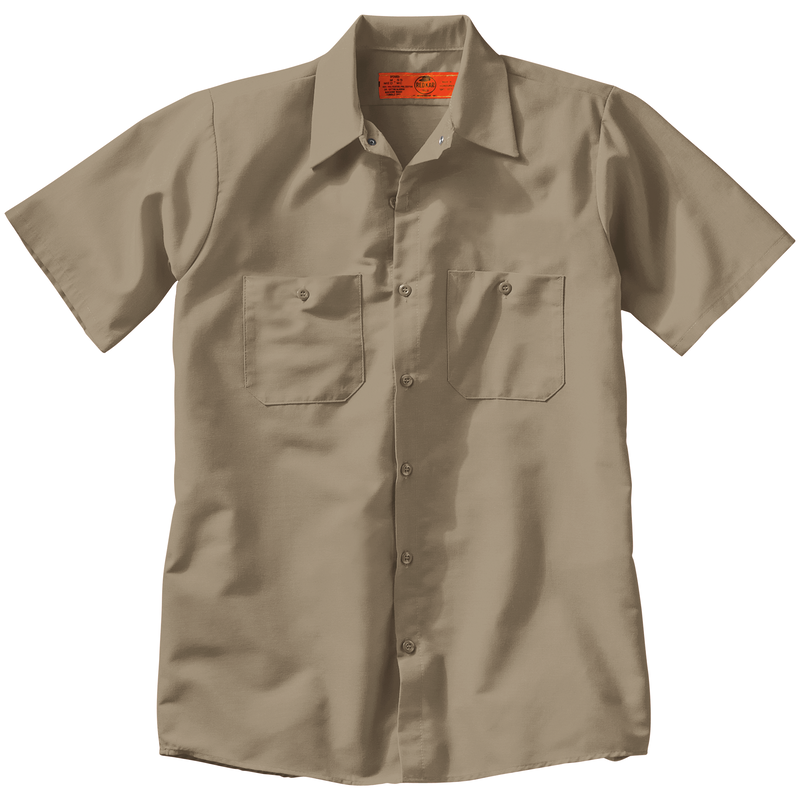 Men's Short Sleeve Industrial Work Shirt image number 6