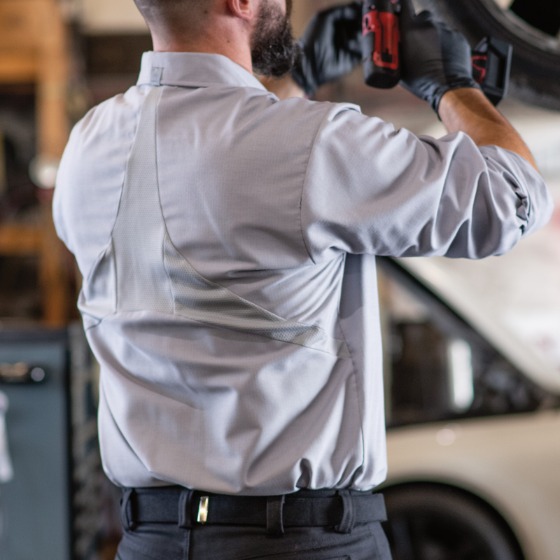 Men's Long Sleeve Work Shirt with MIMIX® image number 7