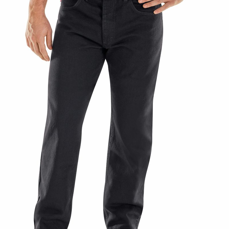 Men's Relaxed Fit Black Jean image number 3