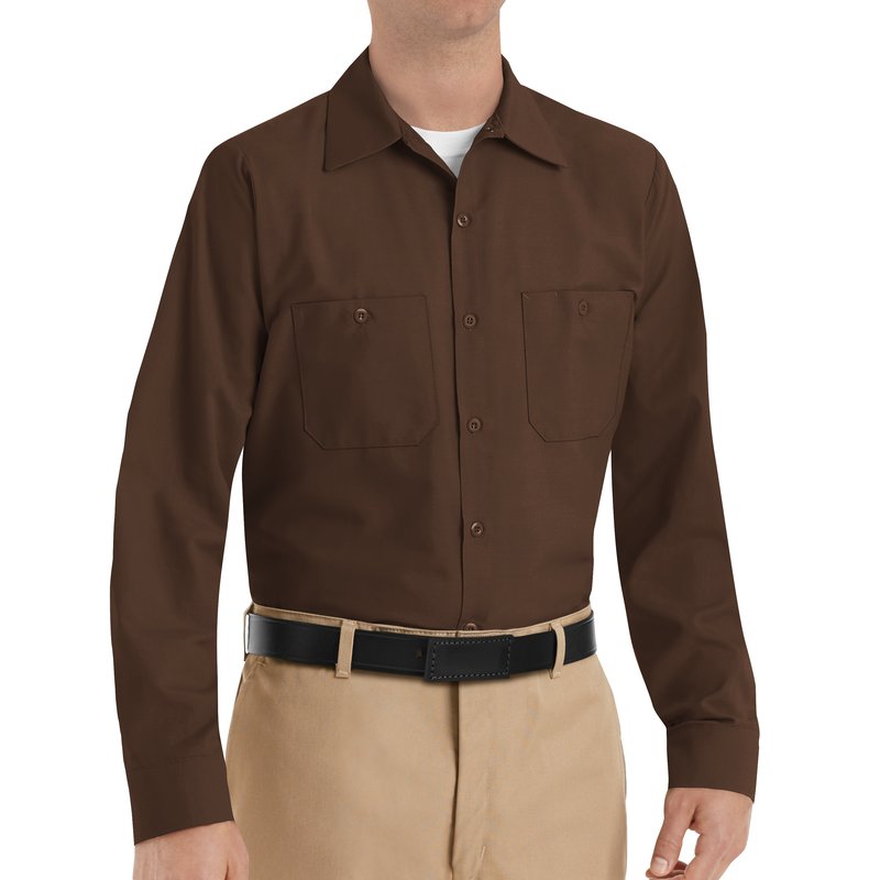 Men's Long Sleeve Industrial Work Shirt image number 2