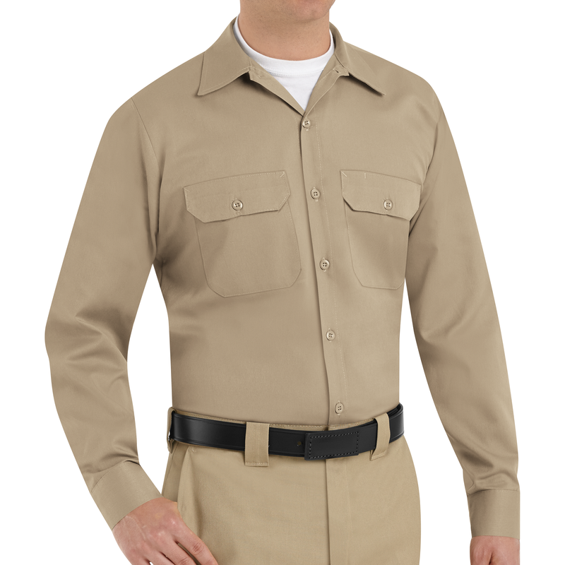 Men's Long Sleeve Utility Uniform Shirt image number 3