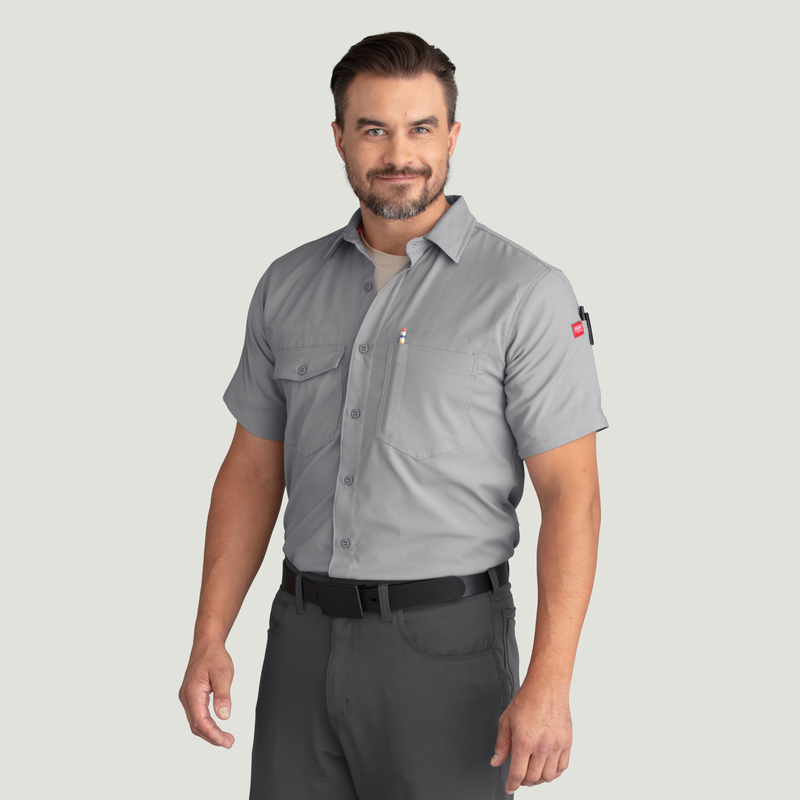 Men's Cooling Short Sleeve Work Shirt image number 5