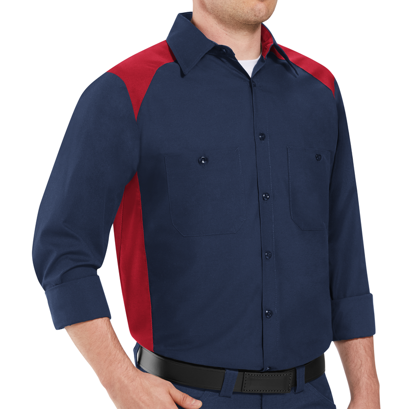 Men's Long Sleeve Motorsports Shirt image number 3