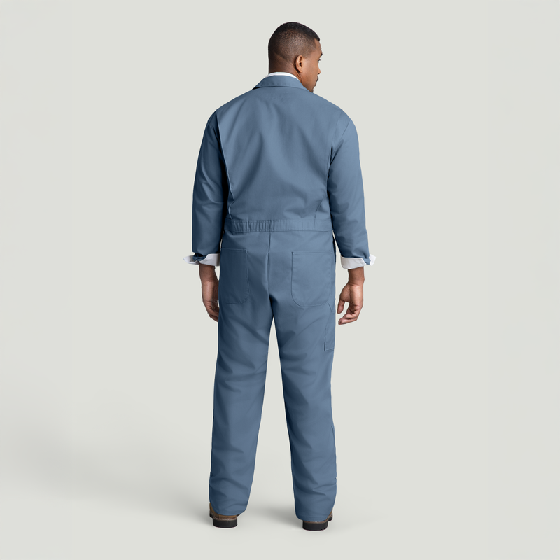 Twill Action Back Coverall with Chest Pockets image number 4