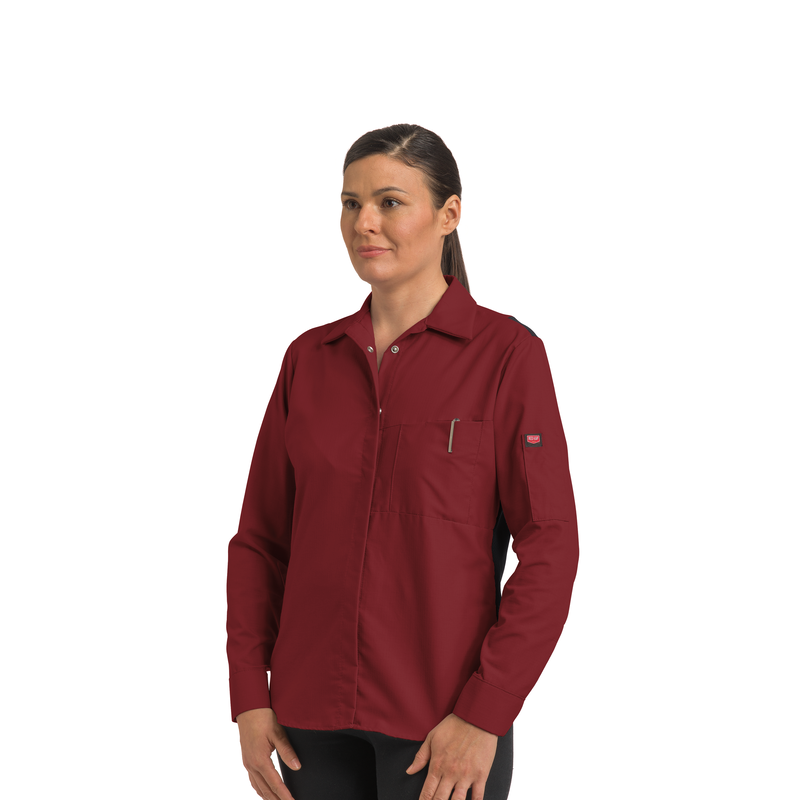 Women's Long Sleeve Performance Plus Shop Shirt with OilBlok Technology image number 2