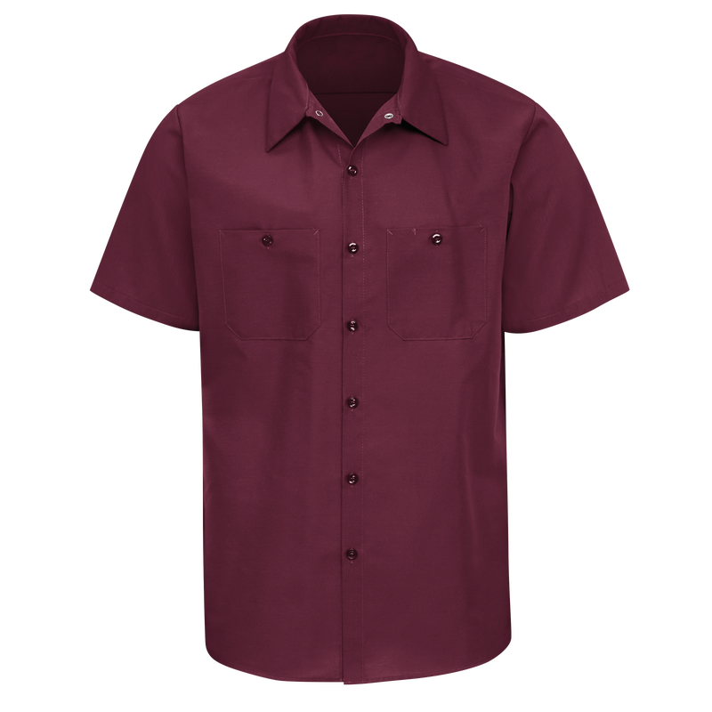 Men's Short Sleeve Industrial Work Shirt image number 0