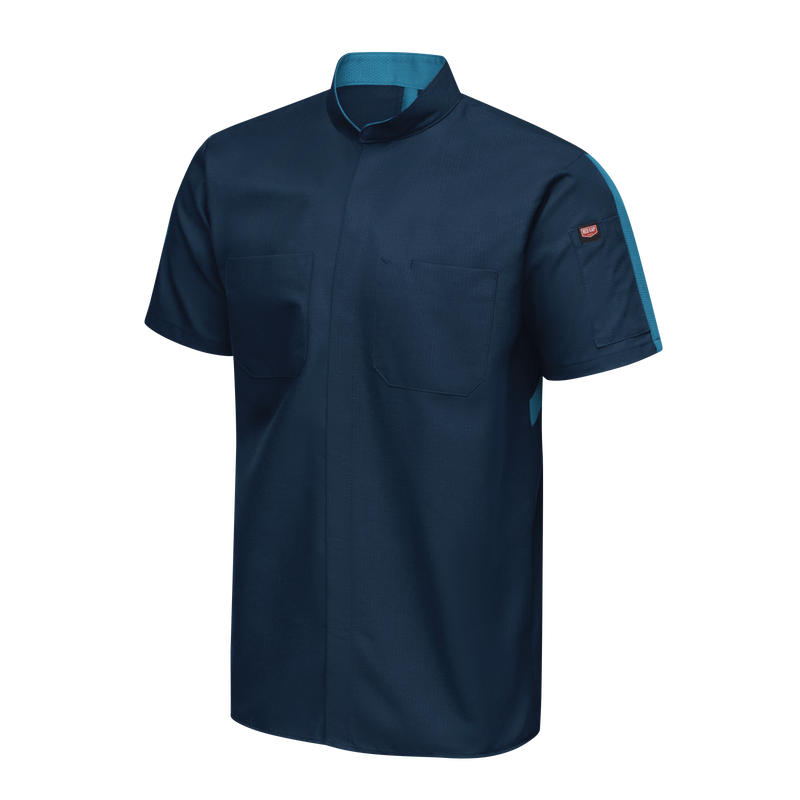 Men's Short Sleeve Two Tone Pro+ Work Shirt with OilBlok and MIMIX® image number 4
