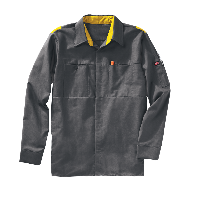 Men's Long Sleeve Performance Plus Shop Shirt with OilBlok Technology image number 5