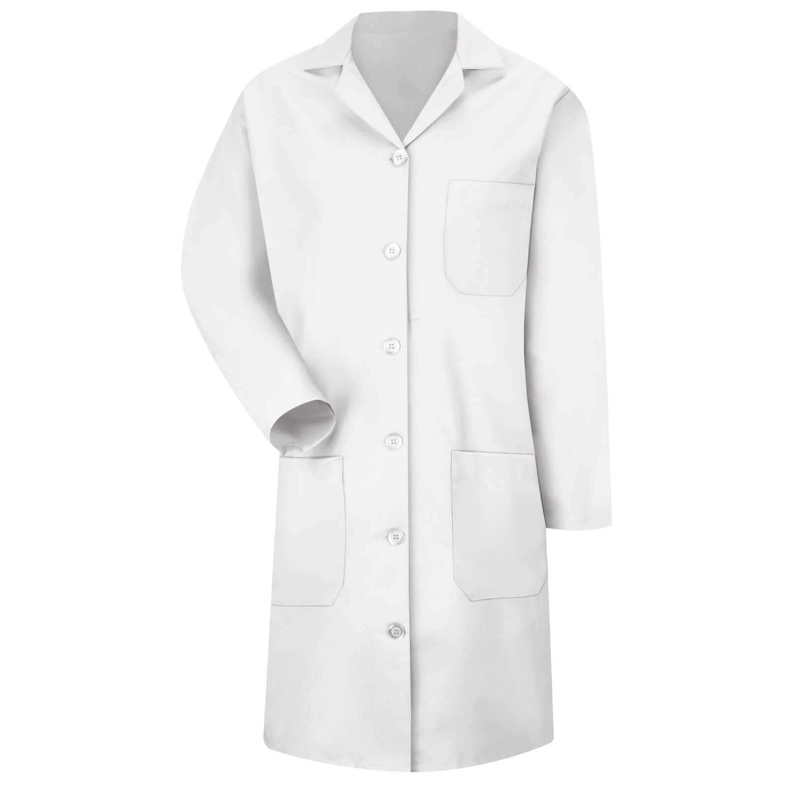 button lab coat