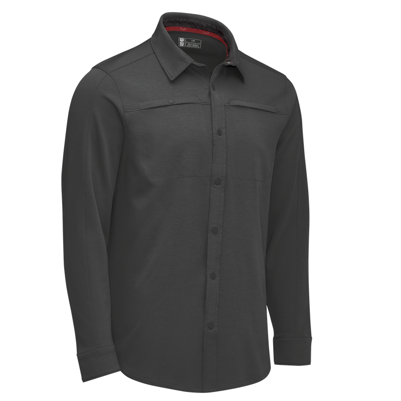 Men's Snap Front Jersey Long Sleeve Work Shirt image number 11