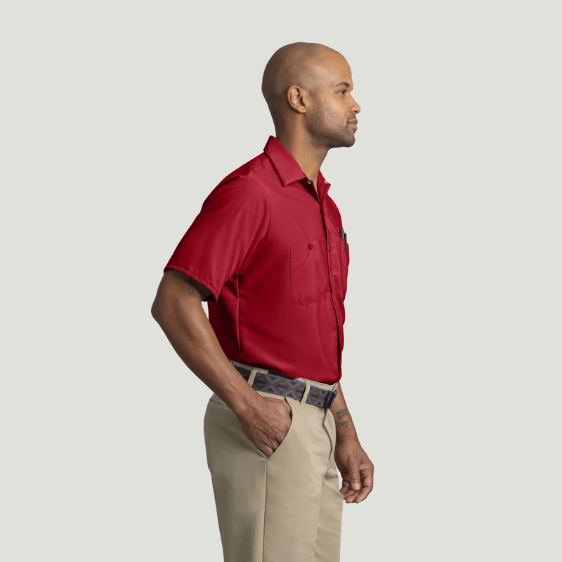 Men's Short Sleeve Industrial Work Shirt image number 4