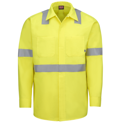 Long Sleeve Hi-Visibility Ripstop Work Shirt with MIMIX™ + OilBlok, Type R Class 2