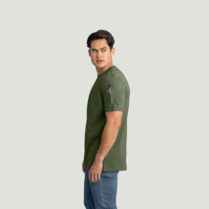Men's Slim Fit Cotton Pocket T-Shirt image number 3