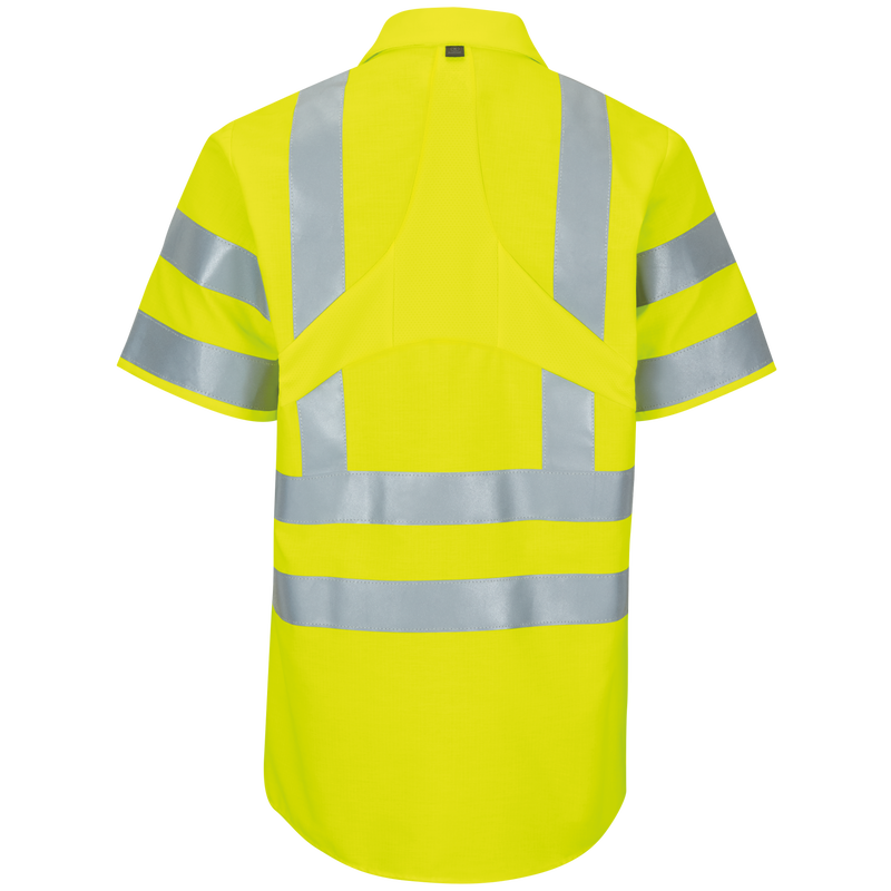 Short Sleeve Hi-Visibility Ripstop Work Shirt with MIMIX® + OilBlok, Type R Class 3 image number 1