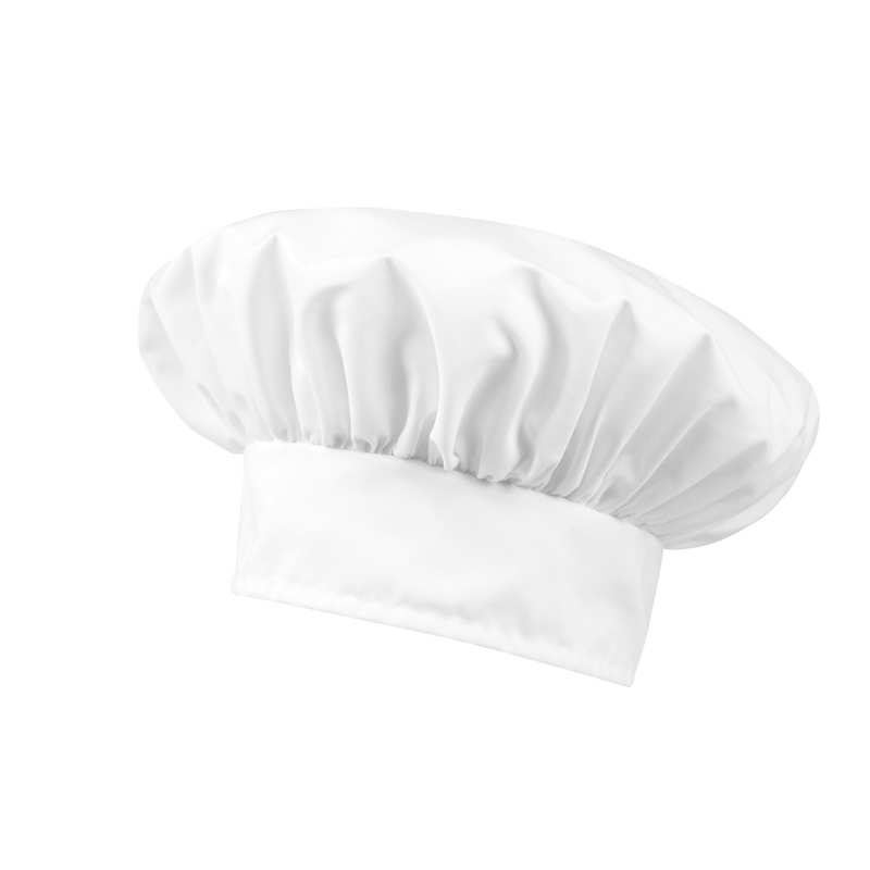 Chef Hat Available in Black and White Red Kap