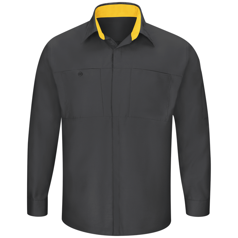 Men's Long Sleeve Performance Plus Shop Shirt with OilBlok Technology image number 1