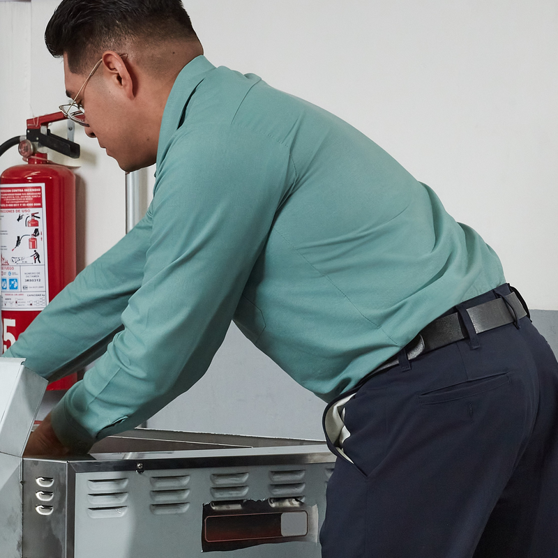 Men's Long Sleeve Industrial Work Shirt image number 4