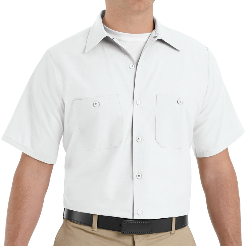 Men's Short Sleeve Industrial Work Shirt image number 3
